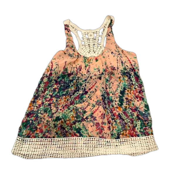 Floral & Knit tank Medium - Picture 1 of 9